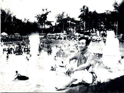 Hà Giang tại bãi biển Đồ Sơn.