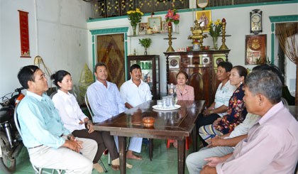 Một buổi sinh hoạt của Nghiệp đoàn KTHS thị trấn Vàm Láng (huyện Gò Công Đông).