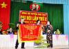 Bí thư Tỉnh uỷ Trần Thị Kim Cúc trao cờ thi đua cho Đảng bộ huyện Chợ Gạo đạt thành tích xuất sắc nhiệm kỳ 2005-