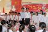 Thành viên CLB Sáng tác trẻ cùng vui đón Tết với học sinh nghèo