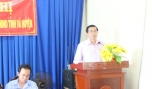 Chủ tịch UBND tỉnh Lê Văn Hưởng tiếp xúc cử tri huyện Chợ Gạo