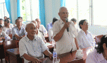 Đại biểu HĐND tỉnh và huyện Chợ Gạo tiếp xúc cử tri