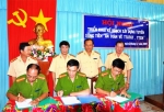 Ký kết thi đua về đảm bảo ATGT đường thủy giữa các tỉnh Tiền Giang - Long An - Bến Tre - Vĩnh Long.