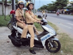 CSGT Tiền Giang tuần tra bằng Honda Air Blade