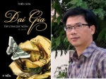 Bìa tập 1 tiểu thuyết "Đại gia" và nhà văn Thiên Sơn.