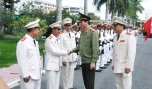 Đại tướng Trần Đại Quang đến thăm và làm việc tại Tiền Giang