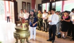 Về nguồn tại Khu lưu niệm Nữ tướng Nguyễn Thị Định