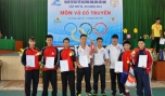 Các VĐV đạt huy chương vàng của Đoàn Thể thao Tiền Giang và huấn luyện viên