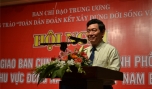 Ông Huỳnh Vĩnh Ái phát biểu ý kiến tại hội nghị.