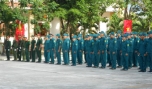 Lễ ra quân huấn luyện kiến thức quốc phòng cho lực lượng dân quân tự vệ và tự vệ cơ quan của TP. Mỹ Tho. Ảnh: Vân Anh