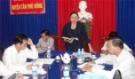 Lãnh đạo UBND tỉnh làm việc với huyện Tân Phú Đông