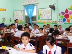 Một lớp học được bố trí theo mô hình VNEN tại trường Thái Sanh Hạnh.