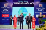Công ty Lương thực Tiền Giang đón nhận giải thưởng Thương hiệu Quốc gia lần thứ ba năm 2012.