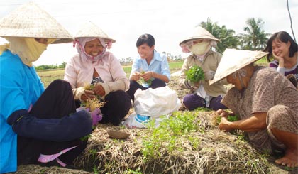 Phụ nữ nông thôn ngày càng được trang bị thêm nhiều kiến thức chăn nuôi, trồng trọt tiên tiến.