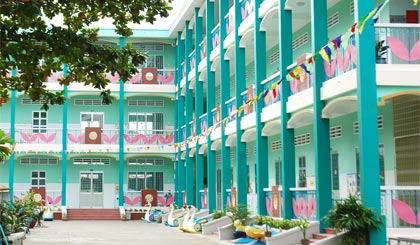 Trường Mầm non thị trấn Tân Hiệp.