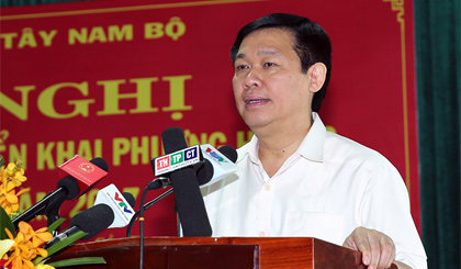 Phó Thủ tướng Vương Đình Huệ phát biểu chỉ đạo Hội nghị. Ảnh: VGP/Thành Chung