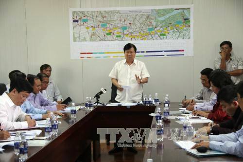 Phó Thủ tướng Chính phủ Trịnh Đình Dũng phát biểu tại buổi làm việc với lãnh đạo tỉnh Tiền Giang. Ảnh: Minh Trí/TTXVN