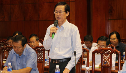 Ông Nguyễn Hữu Đệ, Trưởng Văn phòng Đại diện VCCI tại tỉnh Tiền Giang đánh giá cao những nỗ lực của tỉnh Tiền Giang trong triển khai thực hiện Nghị quyết số 35 và Nghị quyết 06, với nhiều giải pháp hỗ trợ và phát triển DN