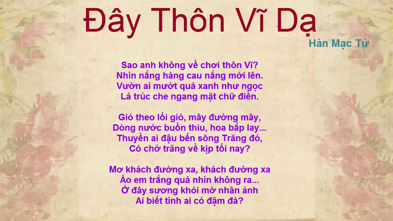 10 Mở Bài Đây Thôn Vĩ Dạ Hay Nhất (Trực Tiếp & Gián Tiếp)