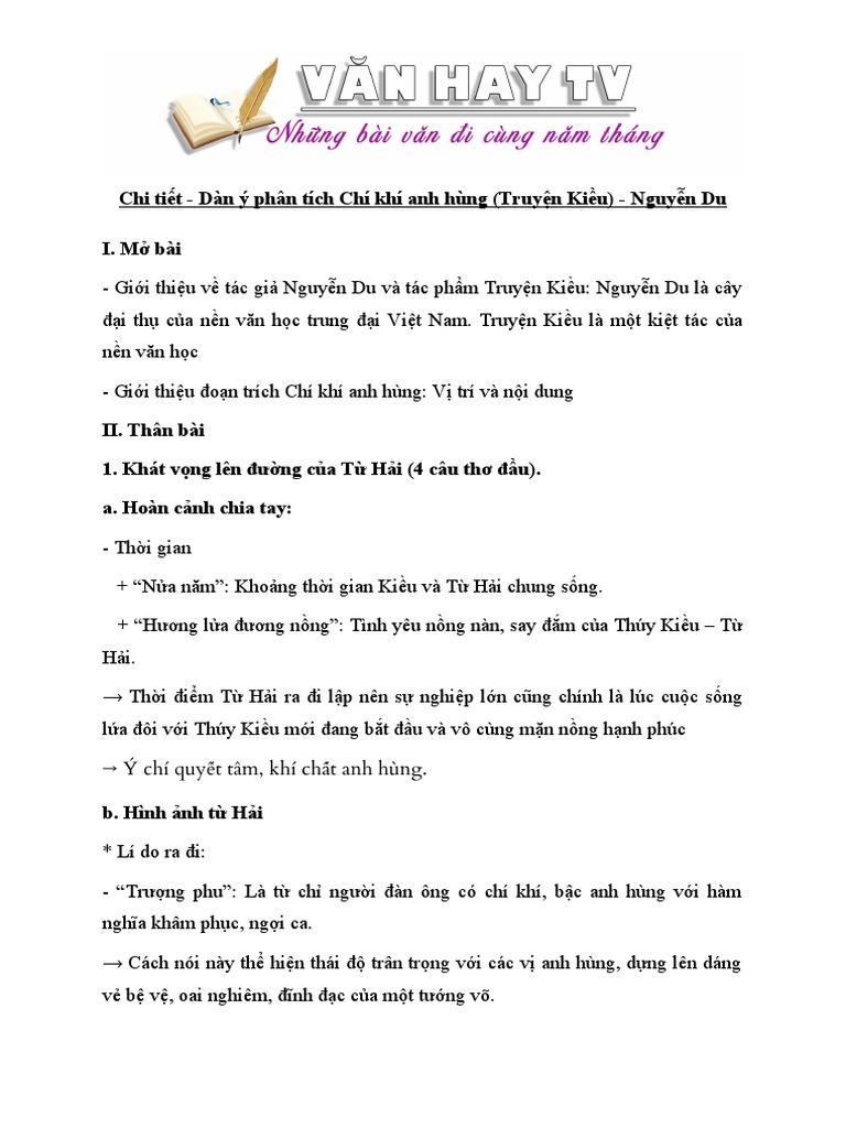 phân tích đoạn trích Chí khí anh hùng