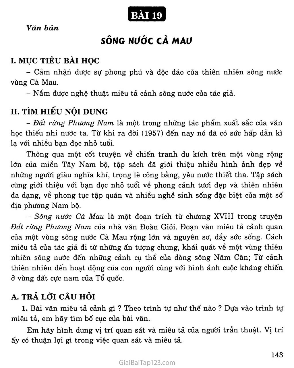 phân tích Sông nước Cà Mau