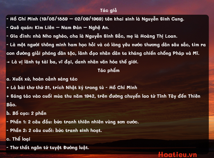 soạn bài Chiều tối