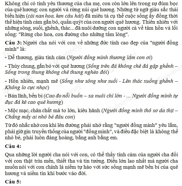 soạn bài Nói với con