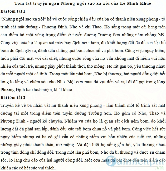 Tóm Tắt Những Ngôi Sao Xa Xôi Ngắn Gọn, Đủ Ý Tóm Tắt Những Ngôi Sao Xa Xôi Ngắn Gọn, Đủ Ý