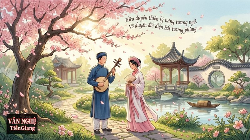 Phân tích đoạn trích Kim Kiều gặp gỡ - Rung động đầu đời của Thúy Kiều và Kim Trọng