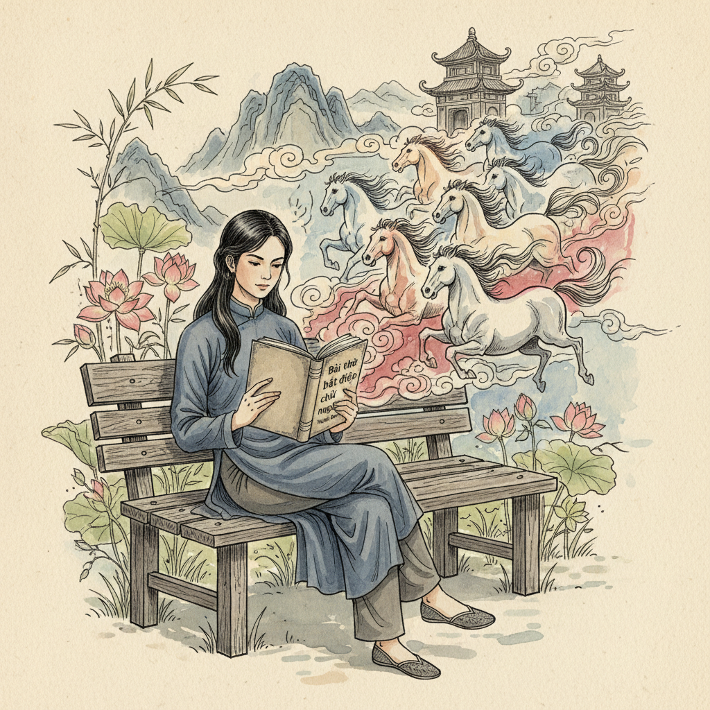 Bài thơ bát điệp chữ ngựa