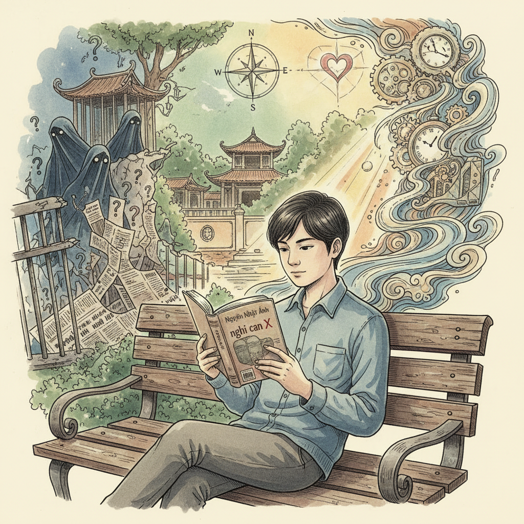 Phía sau nghi can X