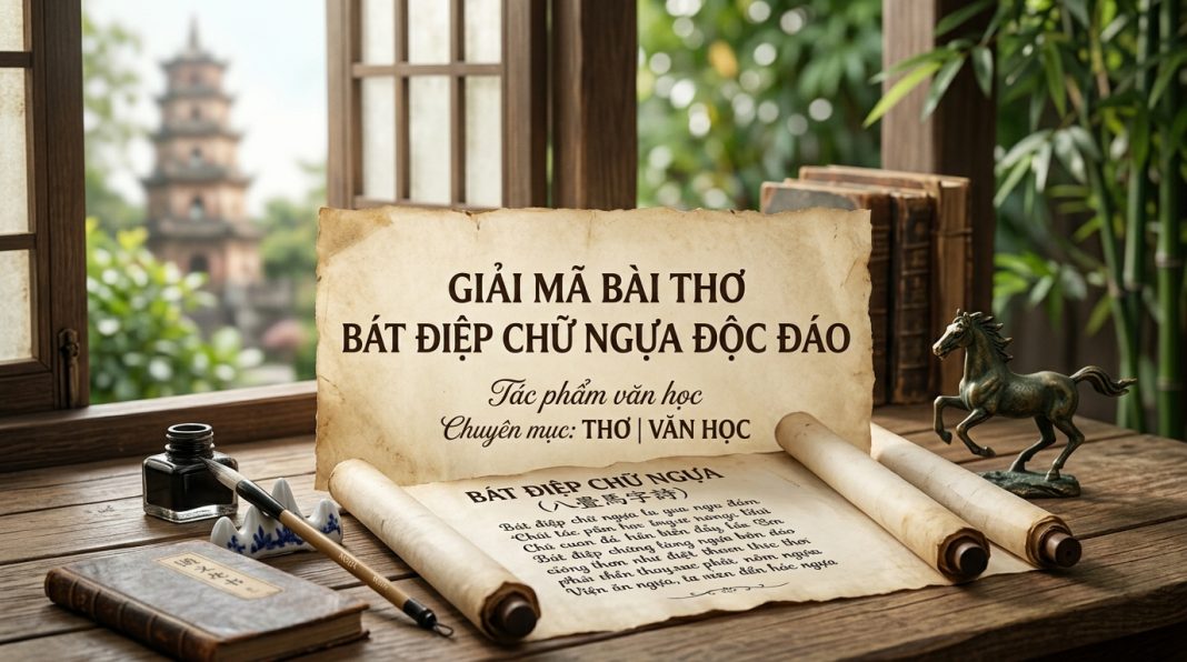 Giải mã bài thơ bát điệp chữ Ngựa độc đáo Giải mã bài thơ bát điệp chữ Ngựa độc đáo