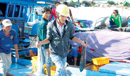  Ngư dân Gò Công Đông trúng mùa cá.