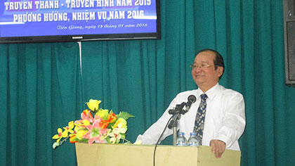 ông Trần Thanh Đức, Phó Chủ tịch UBND tỉnh phát biểu tại hội nghị