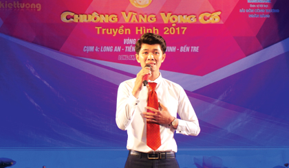 Thí sinh Huỳnh Việt Sử ở vòng thi sơ tuyển ngày 5-7 tại tỉnh Long An.